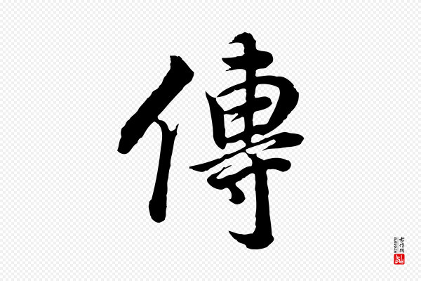 董其昌《邵康节先生自着无名公》傳(传)