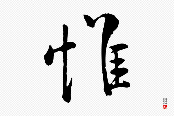 米芾《跋殷令名碑後》惟