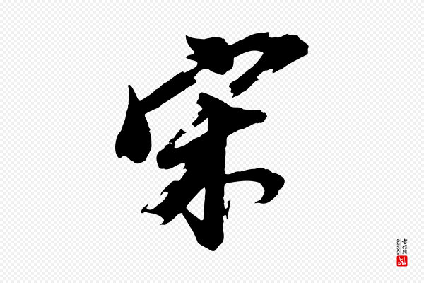 董其昌《跋保母帖》宋