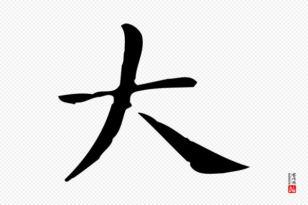 佚名《临右军东方先生画赞》大