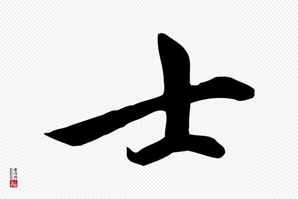赵孟頫《跋山高水深帖》士
