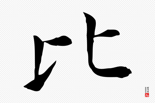 董其昌《孝女曹娥碑》比