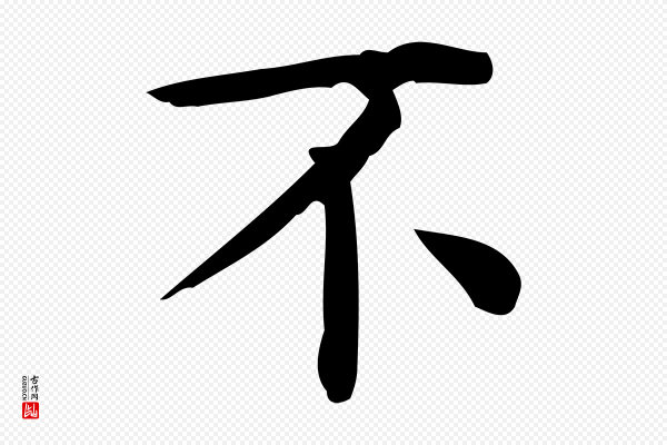 佚名《临右军东方先生画赞》不