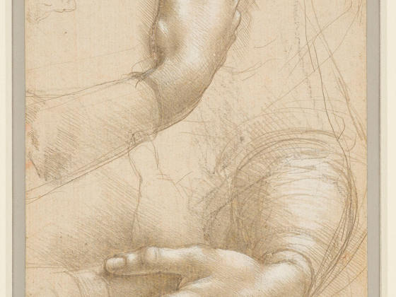 达·芬奇素描《手》
