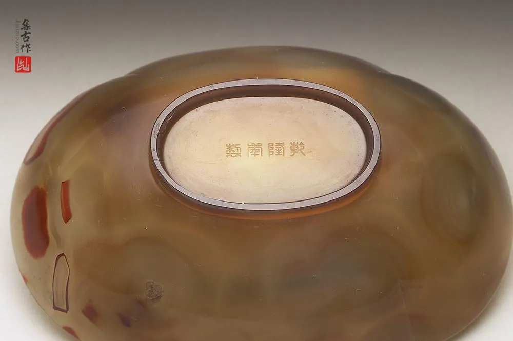 玛瑙椭圆碗-(3)