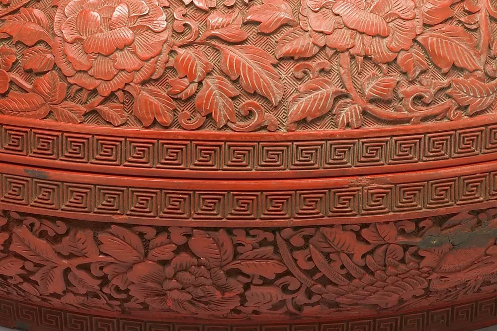 漆器 剔紅 堆朱 乾隆年製 食盒 漆器 剔紅 堆朱 乾隆年製 食盒