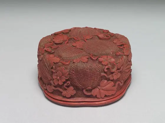 清乾隆“剔红仪凤宝盒”漆器- 艺术品- 集古作网