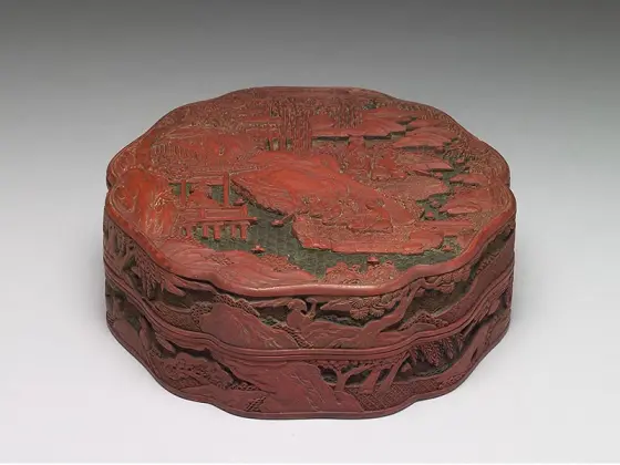 清乾隆“剔红仪凤宝盒”漆器- 艺术品- 集古作网