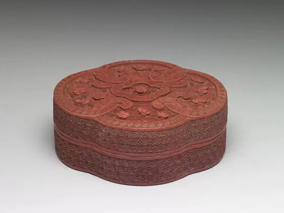 明時代 堆朱 木製剔紅彫松下高士紋蓋盒 共箱古代漆器 時代物 唐物WWWT086 明時代 堆朱 木製剔紅彫松下高士紋蓋盒 共箱古代漆器