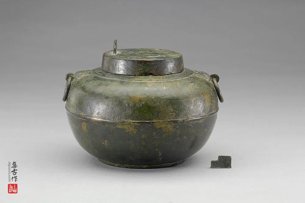 战国“弦纹缶”铜器-(1)