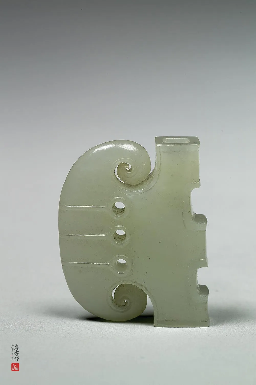清代“玉钺”玉器-(1)