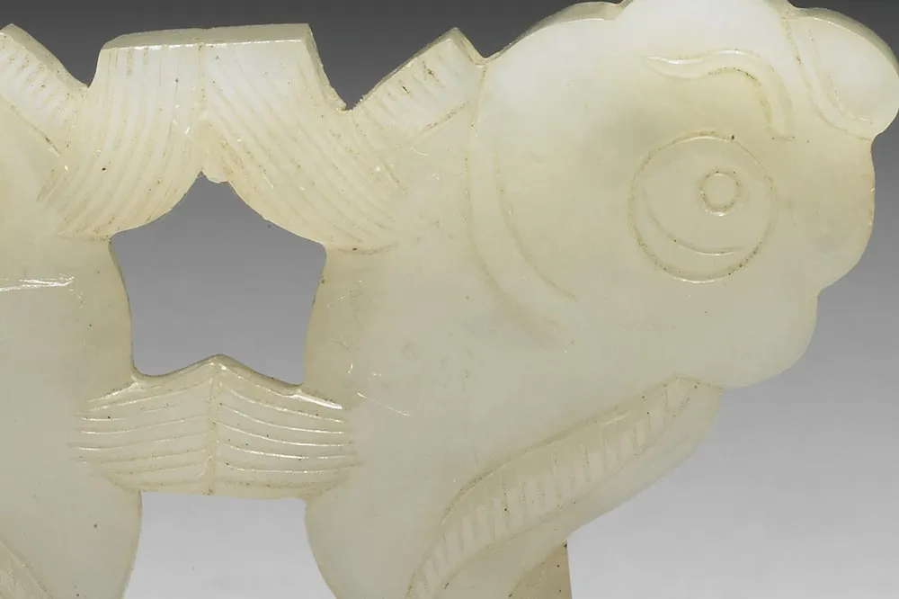 清代“玉双鱼佩”玉器- 玉器高清图片下载- 集古作网