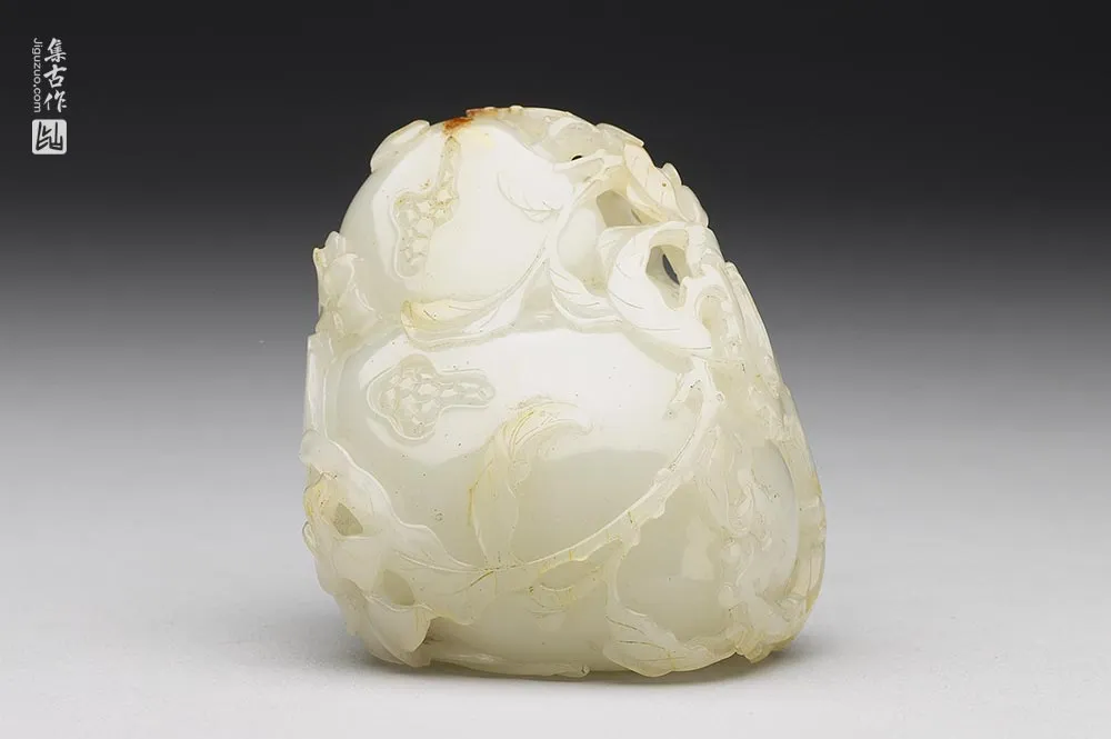 清代“玉石榴”玉器-(1)