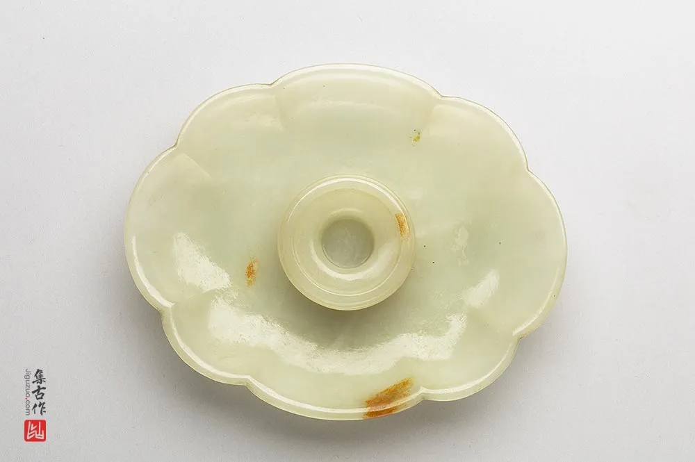 清代“玉海棠式盆托”玉器-(3)