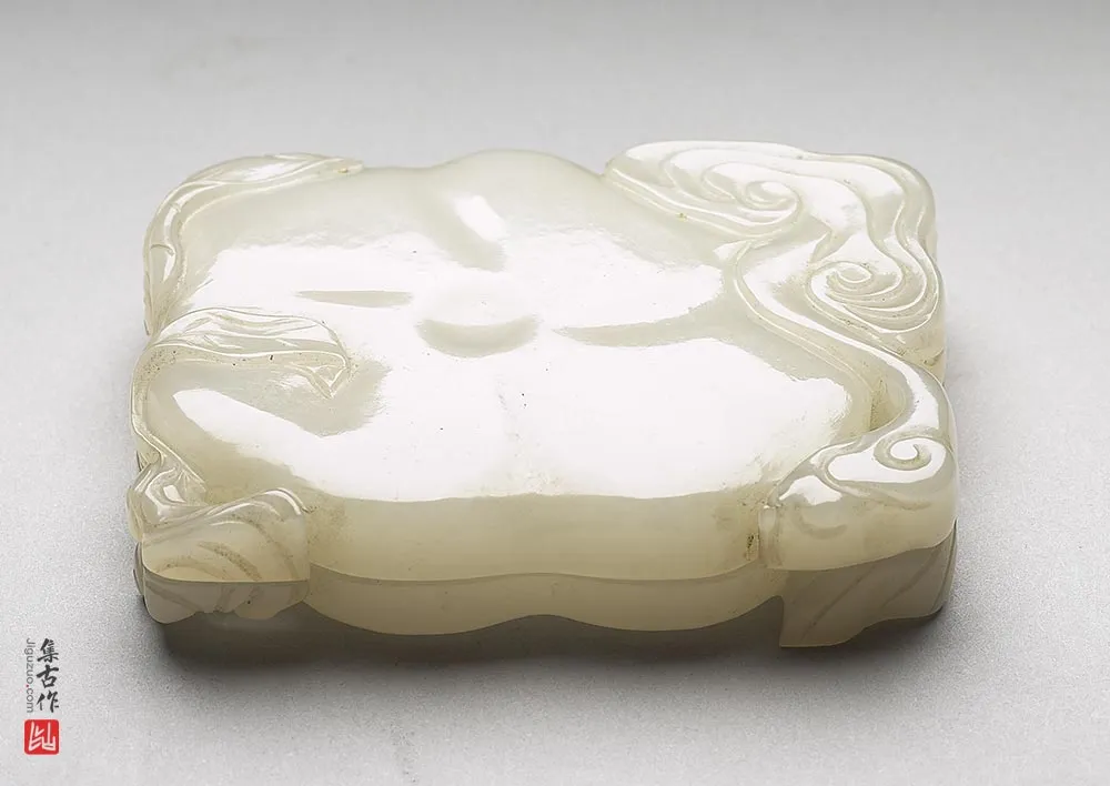 清代“玉柿形盒”玉器-(1)