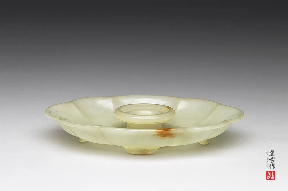 清代“玉海棠式盆托”玉器-(2)