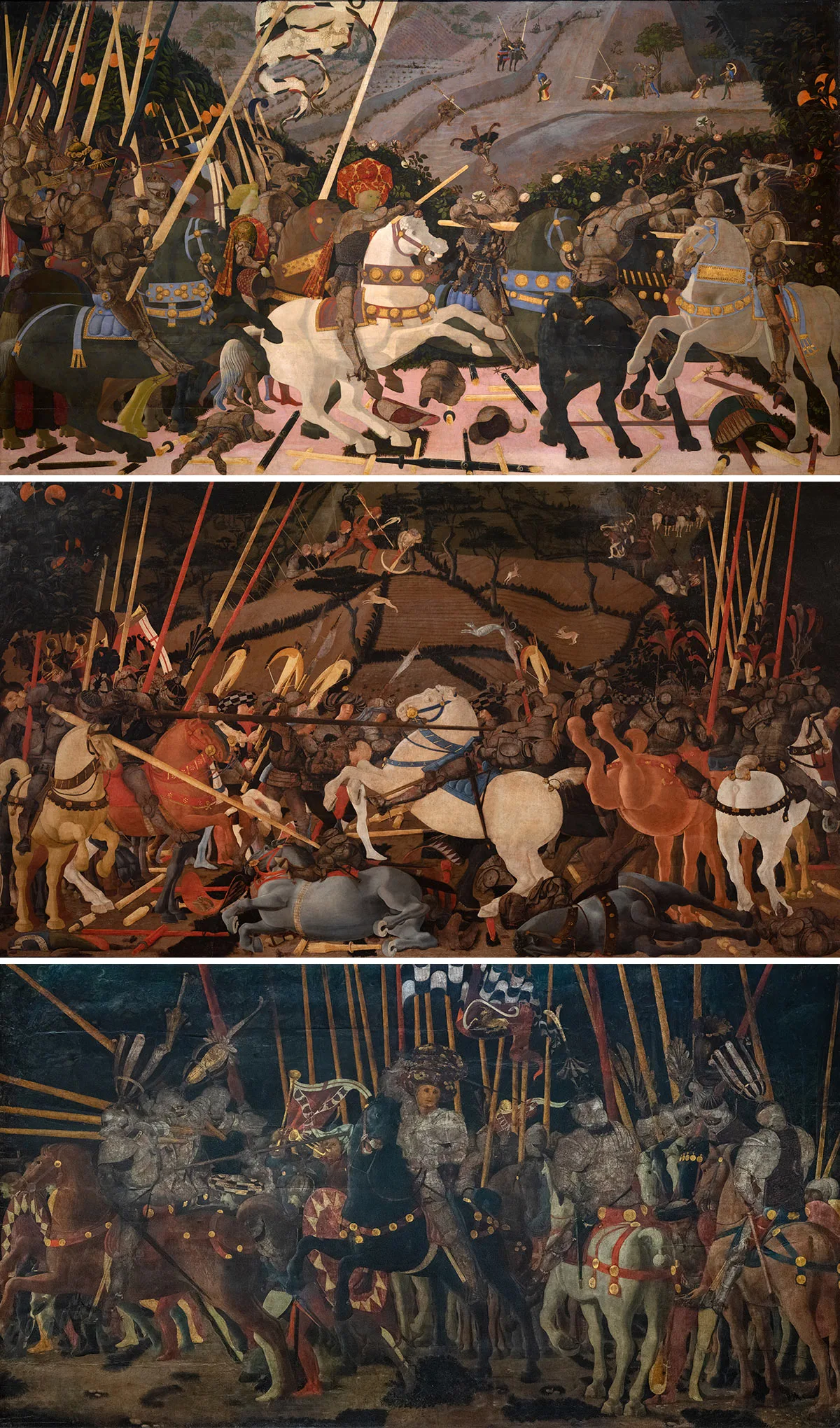 保罗·乌切洛《耶稣受难图》三联画