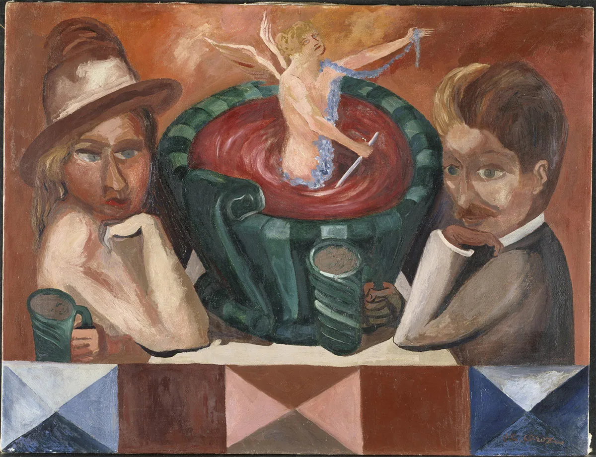 奥罗斯科油画作品《再来一杯》