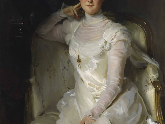 萨金特油画人物《西尔斯夫人肖像》