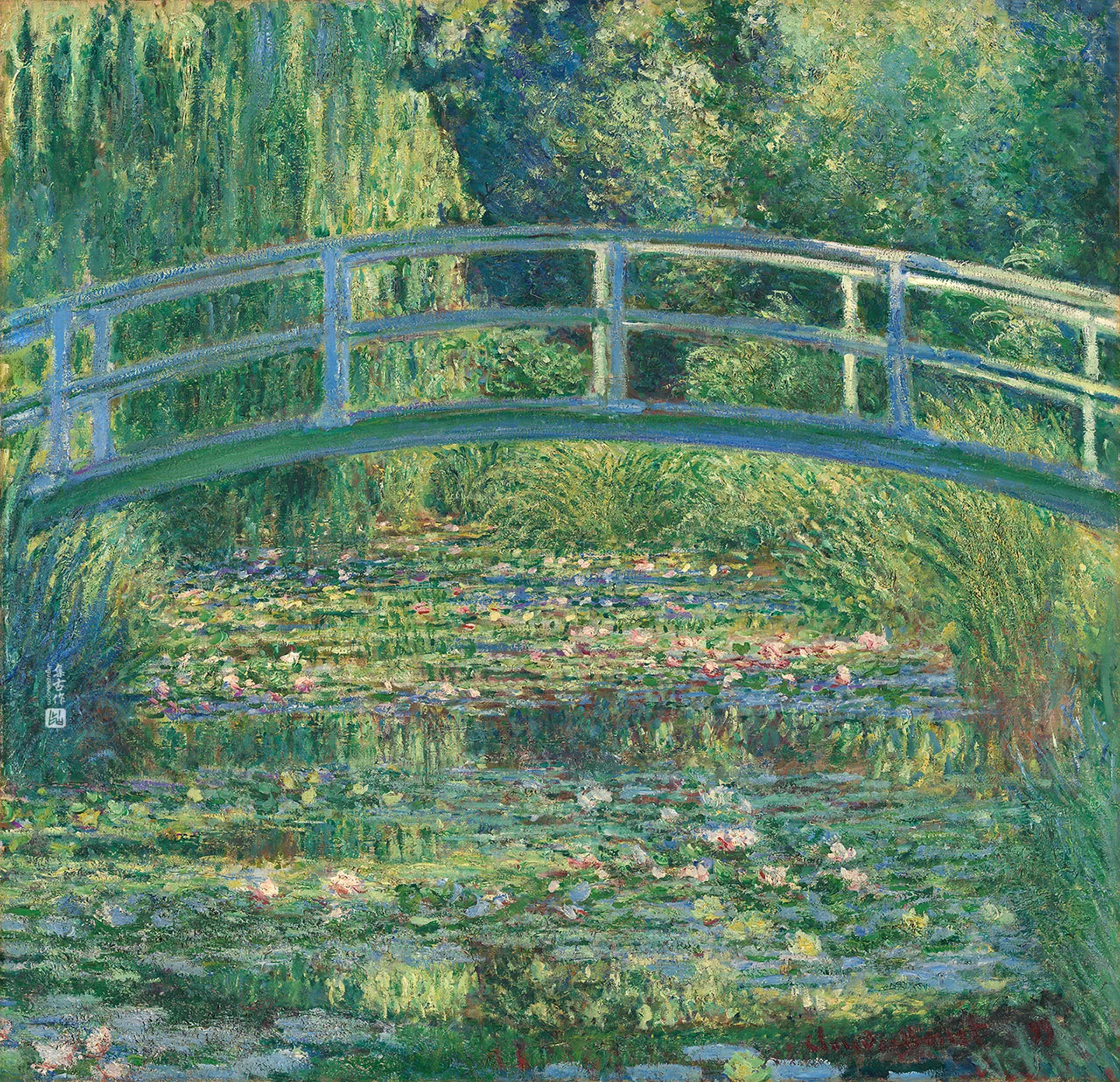 印象派莫奈作品《睡莲池》