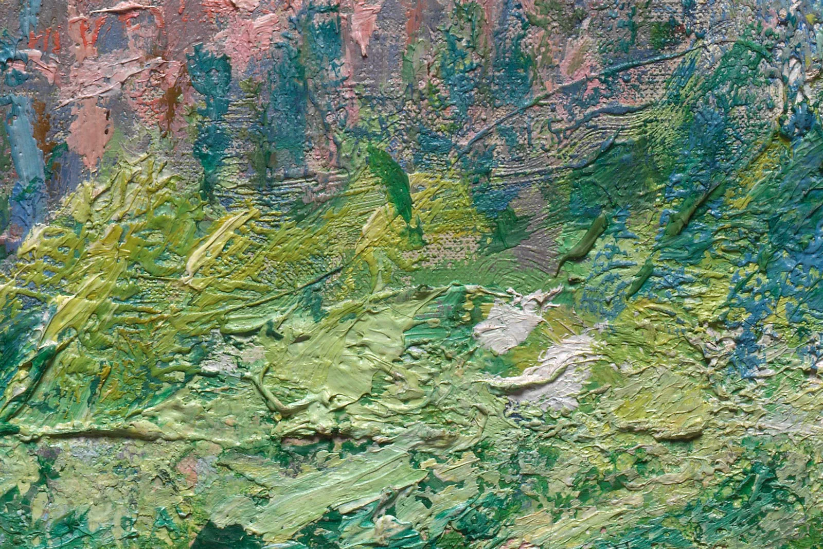 地主悌助　石　油彩画　10号 印象派莫奈油画风景《昂蒂布的园丁小屋》 - 油画高清图片下载- 集古作网