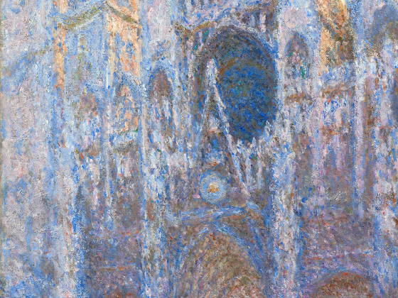 克劳德·莫奈油画《鲁昂大教堂西立面》