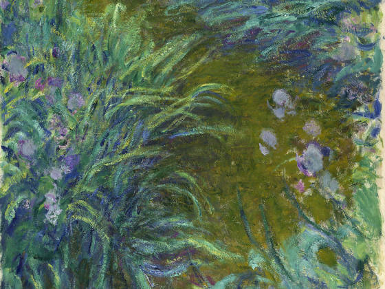 印象派莫奈作品《鸢尾花》