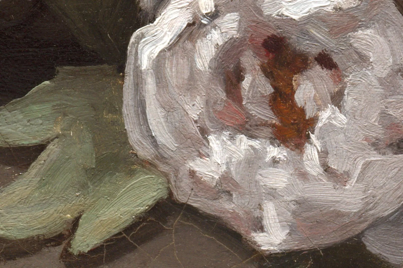 油彩画 静物画 額装 花 古賀春江 莫奈早期作品油画静物花卉《春花》 - 油画高清图片下载- 集古作网