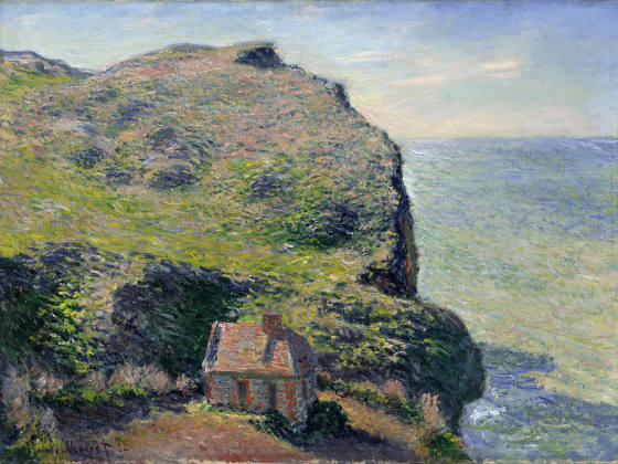 克劳德·莫奈油画风景《瓦朗日维尔海关》