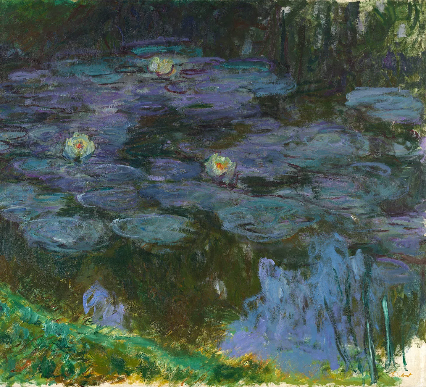 印象派莫奈作品《睡莲》