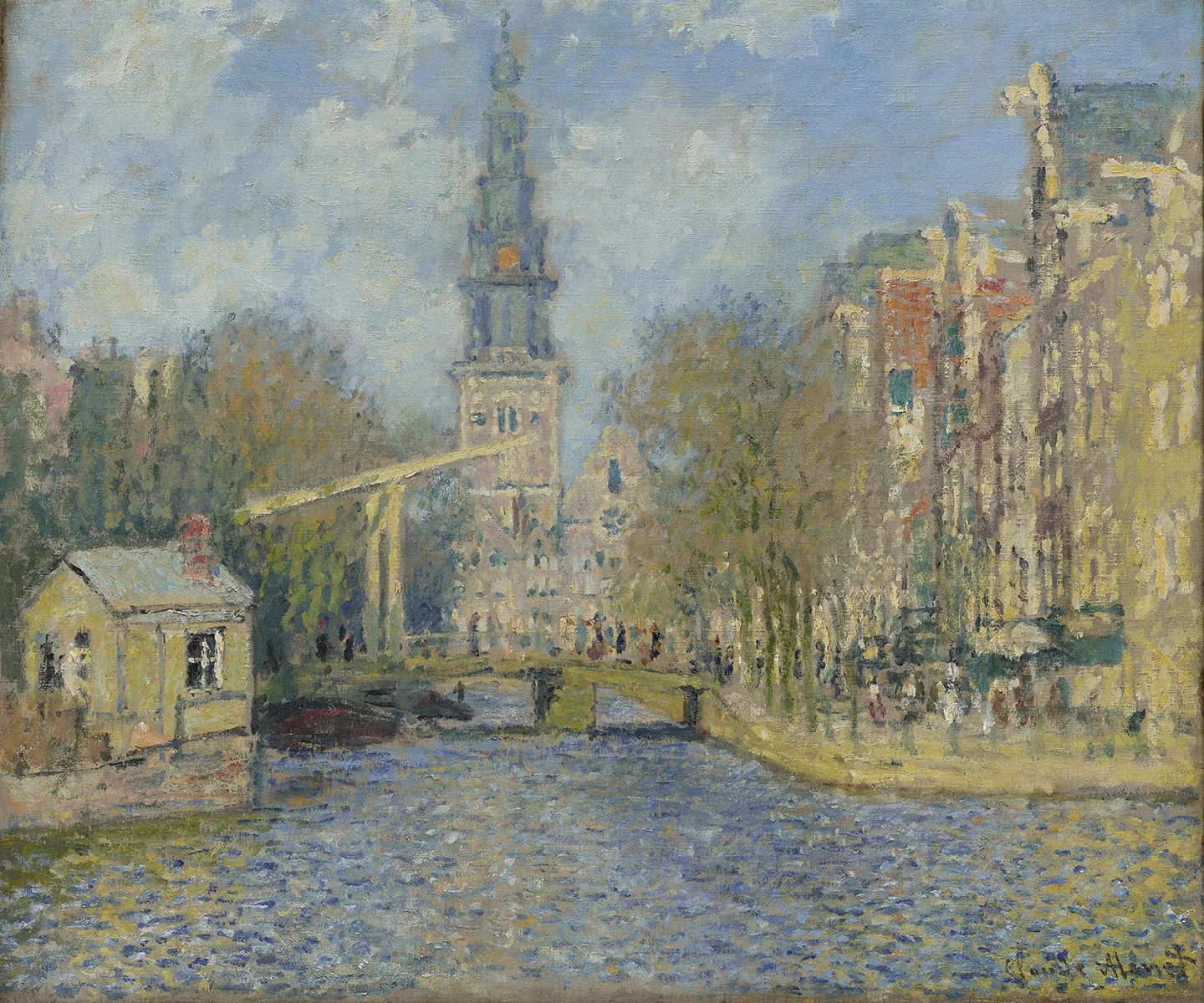 克劳德·莫奈作品《阿姆斯特丹南教堂》