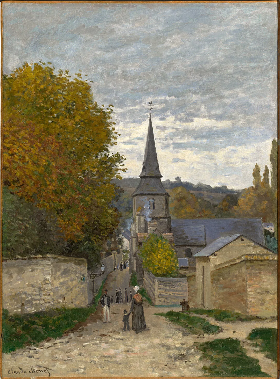 克劳德·莫奈油画《圣阿德雷斯街风景》