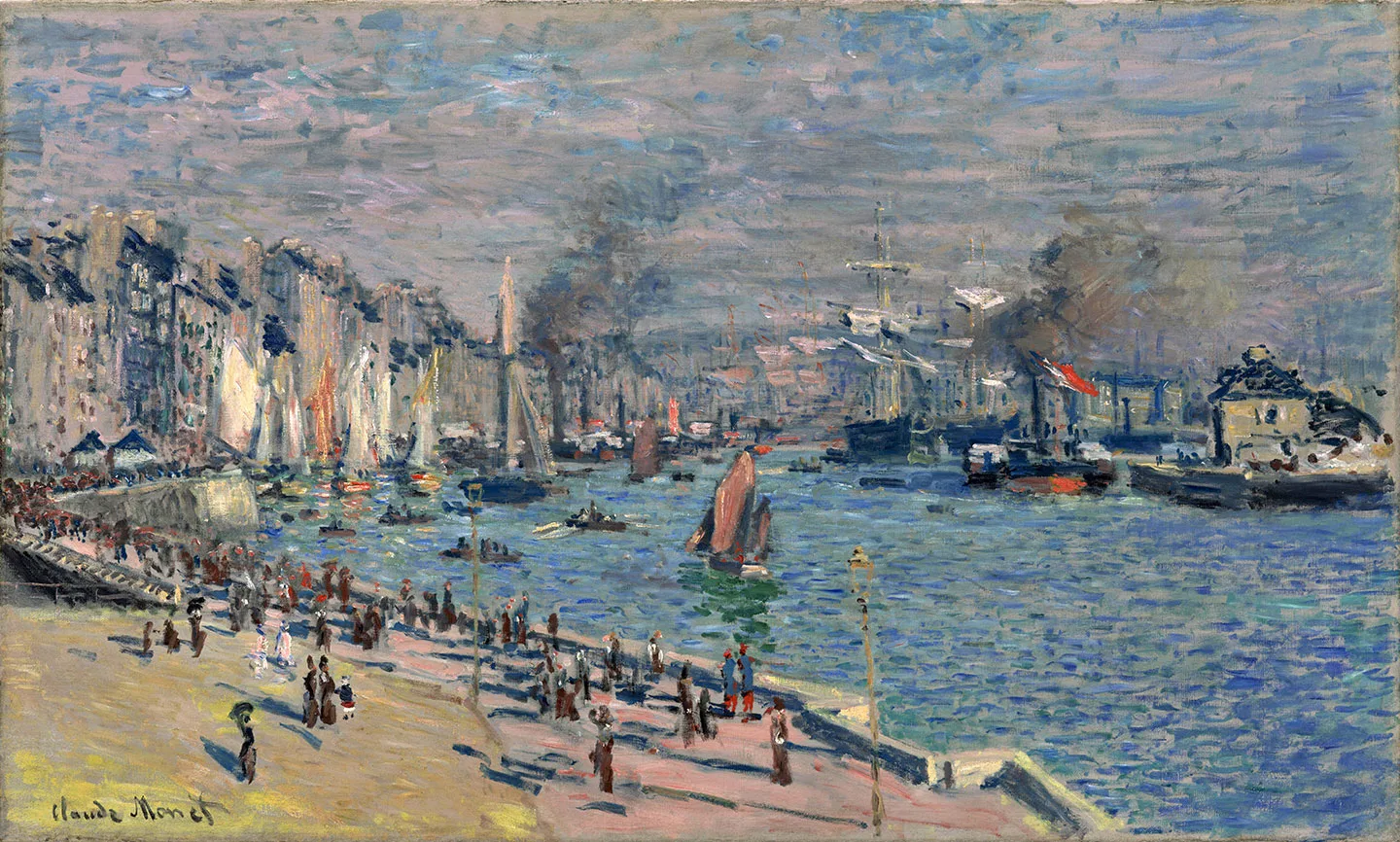 克劳德·莫奈风景作品《勒阿弗尔港》