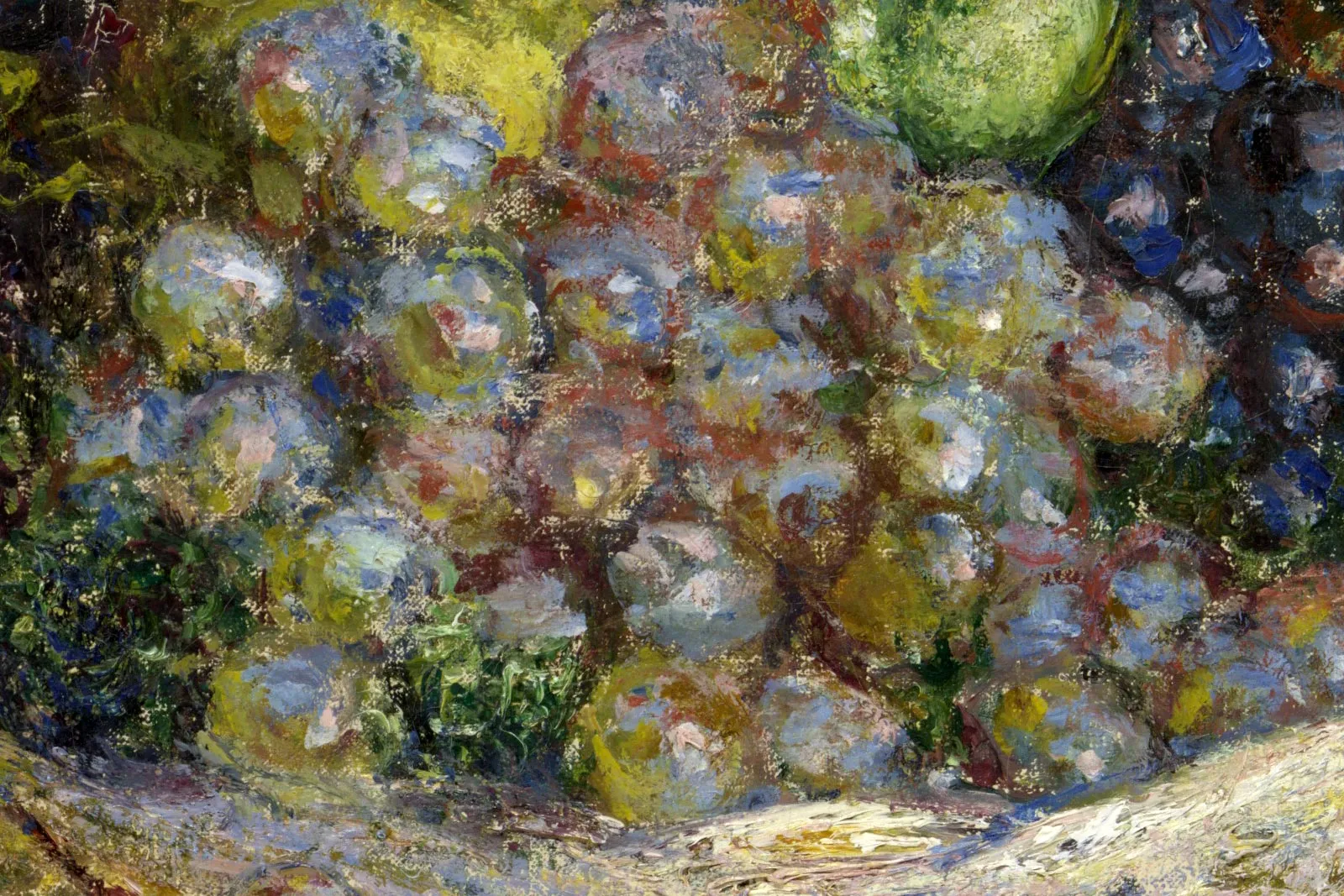 印象派莫奈油画静物《苹果与葡萄》 - 油画高清图片下载- 集古作网