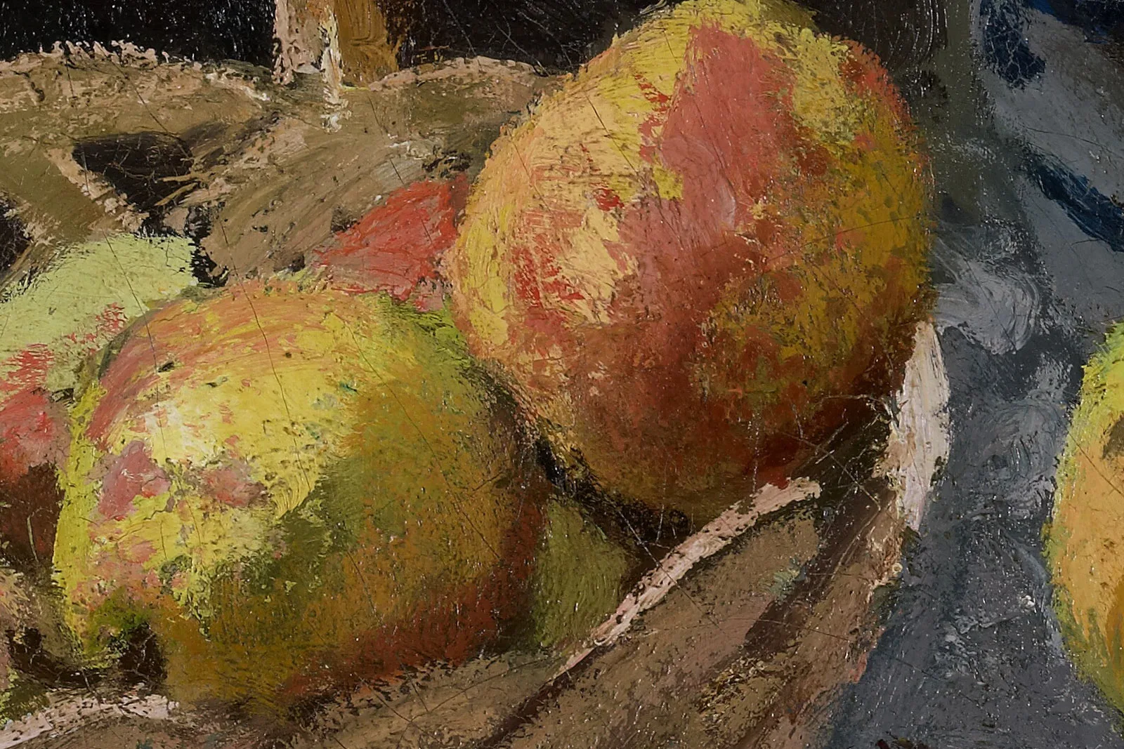 莫奈静油画物画作品《花卉与水果的静物》 - 油画高清图片下载- 集古作网