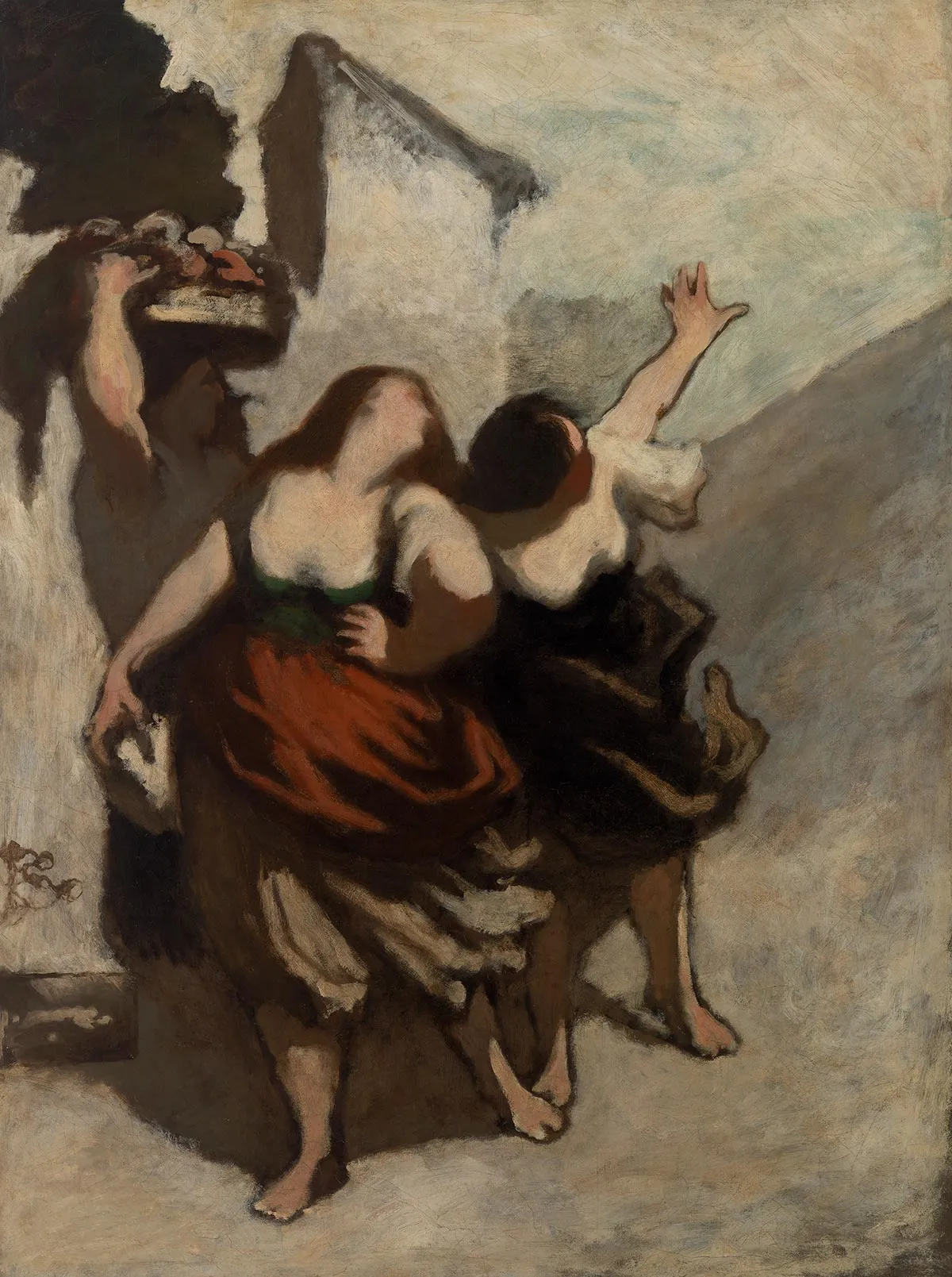 奥诺雷·杜米埃油画人物《放荡女》作品