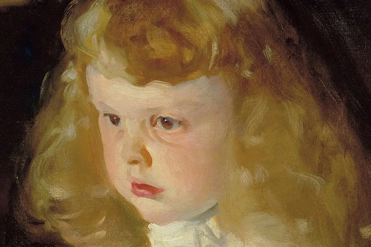 萨金特油画作品小女孩肖像《Helen Sears》 - 油画高清图片下载- 集古作网