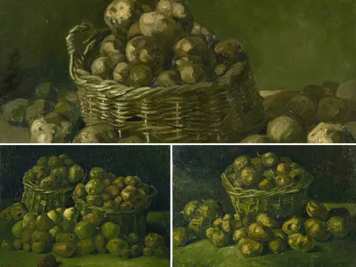 梵高油画静物《一篮苹果》 - 油画高清图片下载- 集古作网