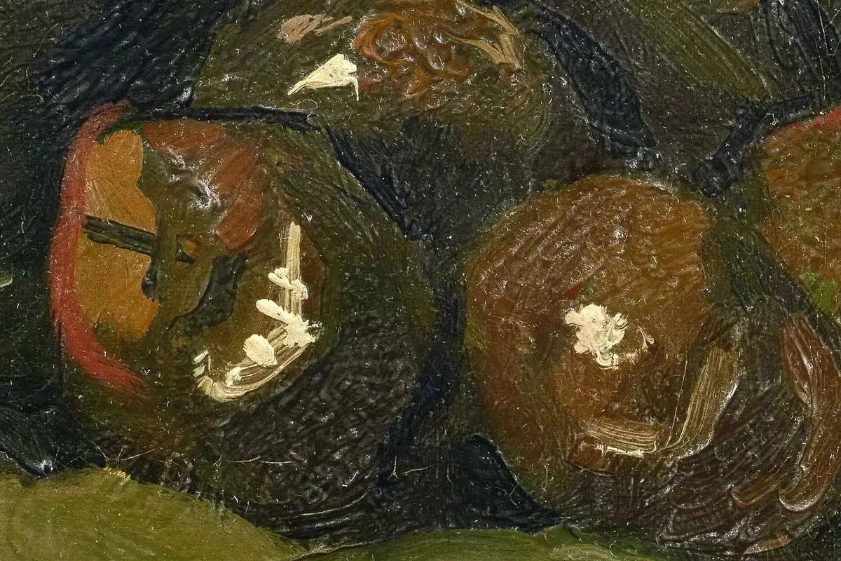 梵高油画静物《一篮苹果》 - 油画高清图片下载- 集古作网