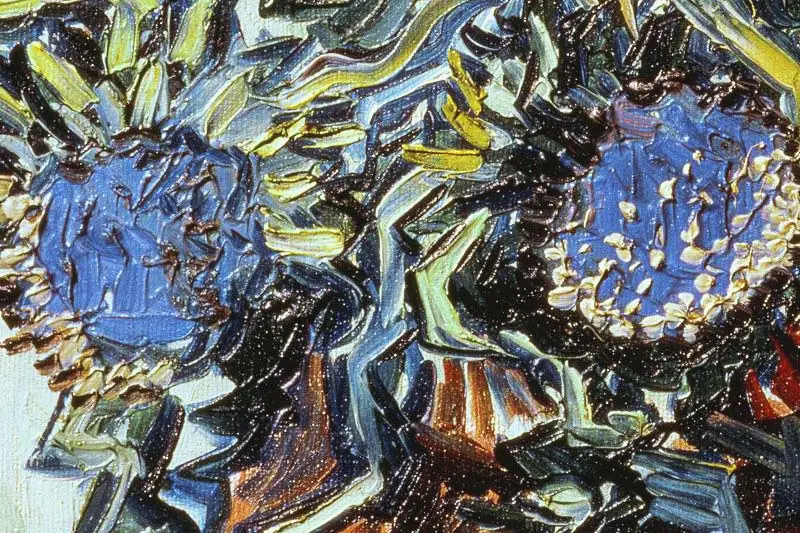 梵高花卉画作品《蓟花静物》 - 油画高清图片下载- 集古作网