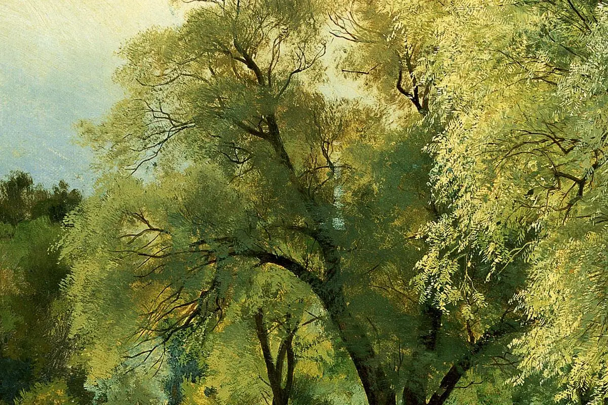 希施金油画橡树风景画- 油画高清图片下载- 集古作网
