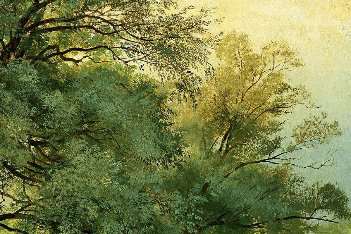 希施金油画橡树风景画- 油画高清图片下载- 集古作网