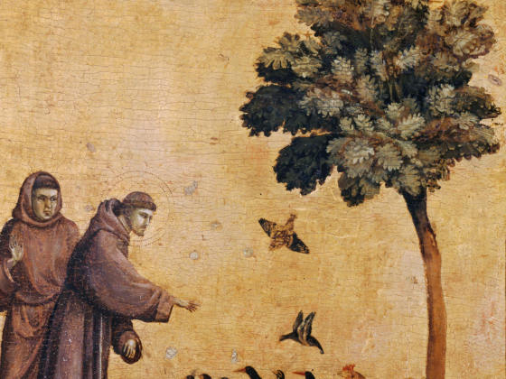 乔托宗教画作品《St. Francis of Assisi Receiving the Stigmata》