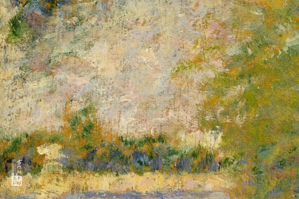 乔治·修拉油画风景《大碗岛创作研究》 - 油画高清图片下载- 集古作网