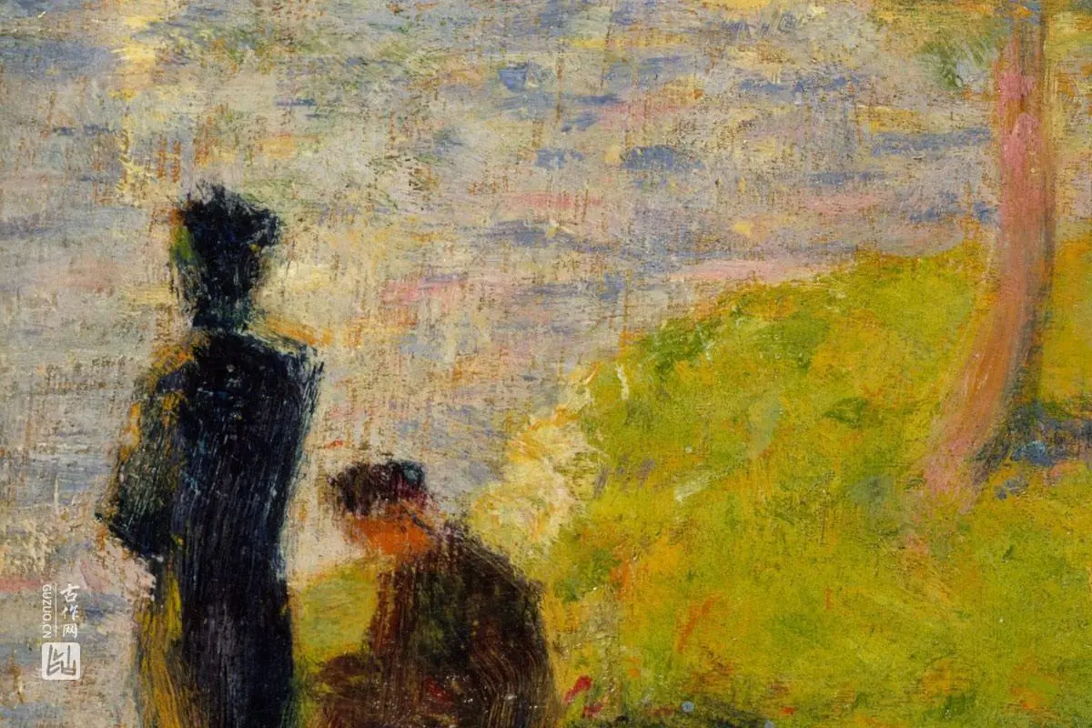 乔治·修拉油画风景《大碗岛创作研究》 - 油画高清图片下载- 集古作网