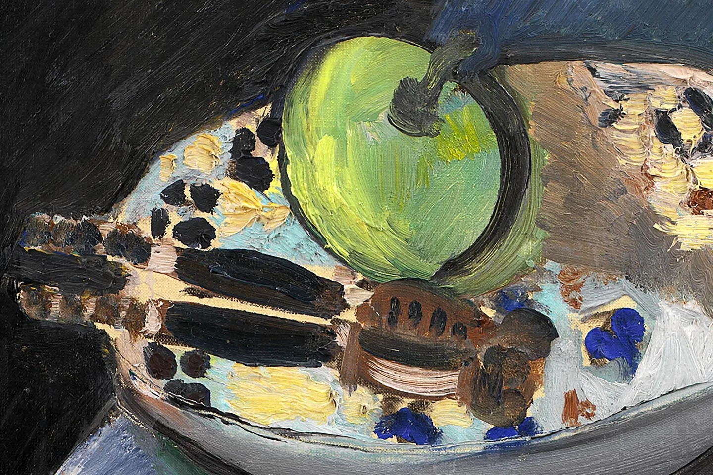 马蒂斯油画静物《有胡桃夹子的静物》 - 油画高清图片下载- 集古作网